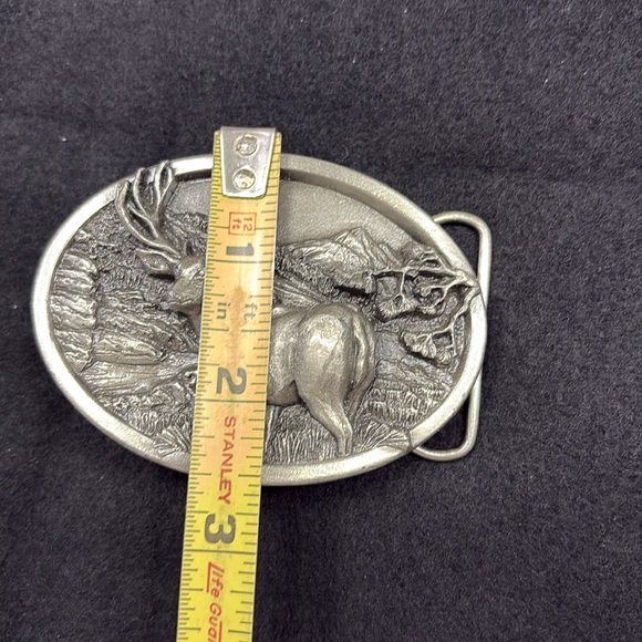 vintage Pewter belt buckle made by Bergamot Brass Works in 1984. - Picture 4 of 8